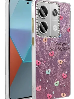 Newface Xiaomi Redmi Note 13 Pro 4G Kılıf Blade Aynalı Desenli Kapak - Desen 8