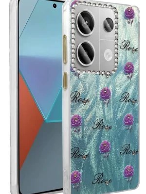 Newface Xiaomi Redmi Note 13 Pro 4G Kılıf Blade Aynalı Desenli Kapak - Desen 9