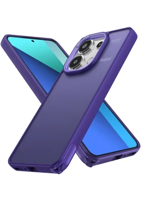 Newface Xiaomi Redmi Note 13 Pro 4G Kılıf Elegant Kapak - Derin Mor