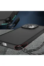 Newface Xiaomi Redmi Note 13 Pro 4G Kılıf Elegant Kapak - Siyah - Görsel 4