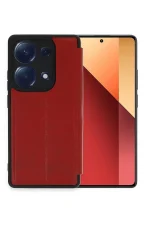 Newface Xiaomi Redmi Note 13 Pro 4G Kılıf Flip Cover - Kırmızı - Görsel 2