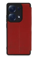 Newface Xiaomi Redmi Note 13 Pro 4G Kılıf Flip Cover - Kırmızı - Görsel 3