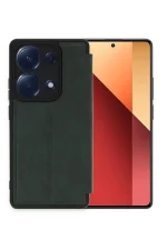 Newface Xiaomi Redmi Note 13 Pro 4G Kılıf Flip Cover - Koyu Yeşil - Görsel 2
