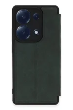 Newface Xiaomi Redmi Note 13 Pro 4G Kılıf Flip Cover - Koyu Yeşil - Görsel 3