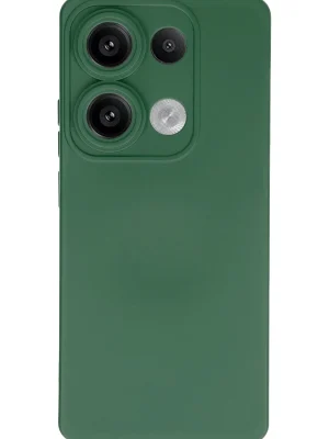 Newface Xiaomi Redmi Note 13 Pro 4G Kılıf Nano içi Kadife Silikon - Koyu Yeşil