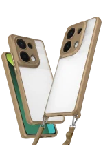 Newface Xiaomi Redmi Note 13 Pro 4G Kılıf Penta Silikon Kılıf - Çöl Titanyum