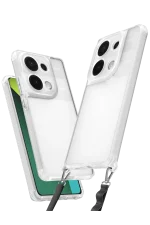 Newface Xiaomi Redmi Note 13 Pro 4G Kılıf Penta Silikon Kılıf - Şeffaf