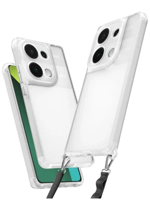 Newface Xiaomi Redmi Note 13 Pro 4G Kılıf Penta Silikon Kılıf - Şeffaf