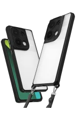 Newface Xiaomi Redmi Note 13 Pro 4G Kılıf Penta Silikon Kılıf - Siyah