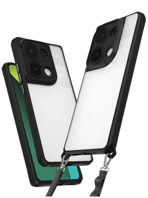 Newface Xiaomi Redmi Note 13 Pro 4G Kılıf Penta Silikon Kılıf - Siyah