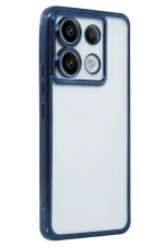 Newface Xiaomi Redmi Note 13 Pro 4G Kılıf Razer Lensli Silikon - Lacivert - Görsel 2