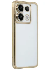 Newface Xiaomi Redmi Note 13 Pro 4G Kılıf Razer Lensli Silikon - Gold - Görsel 2