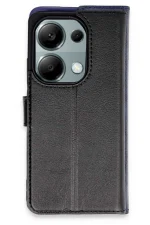 Newface Xiaomi Redmi Note 13 Pro 4G Kılıf Trend S Plus Kapaklı Kılıf - Siyah