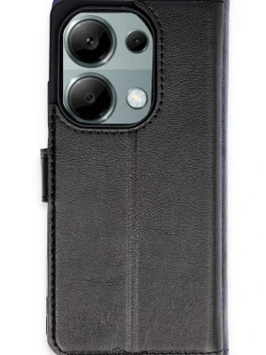 Newface Xiaomi Redmi Note 13 Pro 4G Kılıf Trend S Plus Kapaklı Kılıf - Siyah