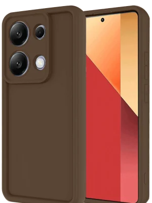 Newface Xiaomi Redmi Note 13 Pro 4G Kılıf Viera Silikon - Kahverengi
