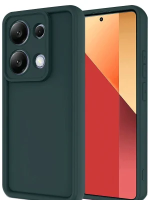 Newface Xiaomi Redmi Note 13 Pro 4G Kılıf Viera Silikon - Koyu Yeşil