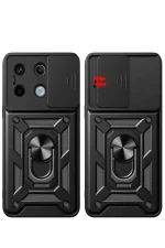 Newface Xiaomi Redmi Note 13 Pro 4G Pars Lens Yüzüklü Silikon - Kırmızı - Görsel 3