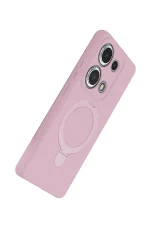 Newface Xiaomi Redmi Note 13 Pro 4G Regal Magsafe Standlı Kapak - Açık Pembe - Görsel 4