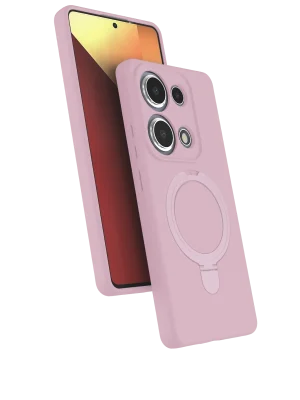 Newface Xiaomi Redmi Note 13 Pro 4G Regal Magsafe Standlı Kapak - Açık Pembe