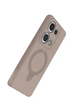 Newface Xiaomi Redmi Note 13 Pro 4G Regal Magsafe Standlı Kapak - Çöl Titanyum - Görsel 4