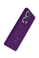 Newface Xiaomi Redmi Note 13 Pro 4G Regal Magsafe Standlı Kapak - Derin Mor - Görsel 4