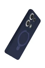 Newface Xiaomi Redmi Note 13 Pro 4G Regal Magsafe Standlı Kapak - Lacivert - Görsel 4