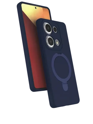 Newface Xiaomi Redmi Note 13 Pro 4G Regal Magsafe Standlı Kapak - Lacivert