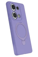 Newface Xiaomi Redmi Note 13 Pro 4G Regal Magsafe Standlı Kapak - Lila - Görsel 2