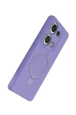 Newface Xiaomi Redmi Note 13 Pro 4G Regal Magsafe Standlı Kapak - Lila - Görsel 4