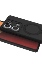 Newface Xiaomi Redmi Note 13 Pro 4G Regal Magsafe Standlı Kapak - Siyah - Görsel 3