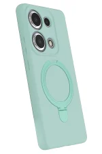 Newface Xiaomi Redmi Note 13 Pro 4G Regal Magsafe Standlı Kapak - Su Yeşili - Görsel 2