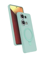 Newface Xiaomi Redmi Note 13 Pro 4G Regal Magsafe Standlı Kapak - Su Yeşili