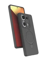 Newface Xiaomi Redmi Note 13 Pro 4G Regal Magsafe Standlı Kapak - Titan Gri