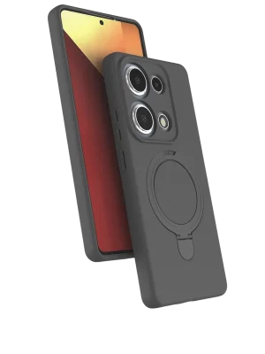 Newface Xiaomi Redmi Note 13 Pro 4G Regal Magsafe Standlı Kapak - Titan Gri