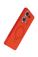 Newface Xiaomi Redmi Note 13 Pro 4G Regal Magsafe Standlı Kapak - Turuncu - Görsel 4