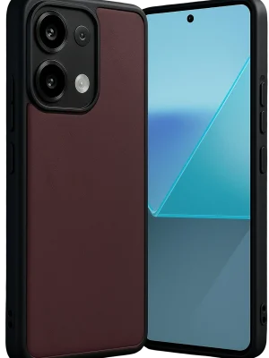 Newface Xiaomi Redmi Note 13 Pro 5G Kılıf Aras Deri Kapak - Bordo