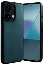 Newface Xiaomi Redmi Note 13 Pro 5G Kılıf Aras Deri Kapak - Koyu Yeşil