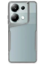 Newface Xiaomi Redmi Note 13 Pro 5G Kılıf Boyi Silikon Kapak - Gümüş