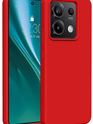 Newface Xiaomi Redmi Note 13 Pro 5G Kılıf First Silikon - Kırmızı