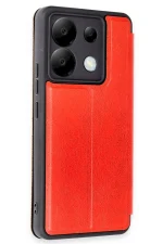 Newface Xiaomi Redmi Note 13 Pro 5G Kılıf Flip Cover - Kırmızı - Görsel 2