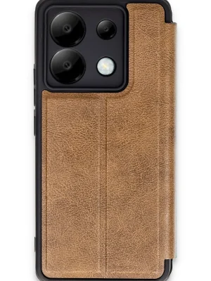 Newface Xiaomi Redmi Note 13 Pro 5G Kılıf Flip Cover - Taba