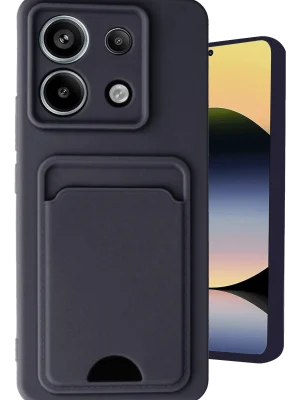 Newface Xiaomi Redmi Note 13 Pro 5G Kılıf Kelvin Kartvizitli Silikon - Siyah