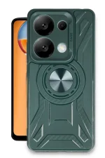 Newface Xiaomi Redmi Note 13 Pro 5G Kılıf Lincoln Silikon - Koyu Yeşil