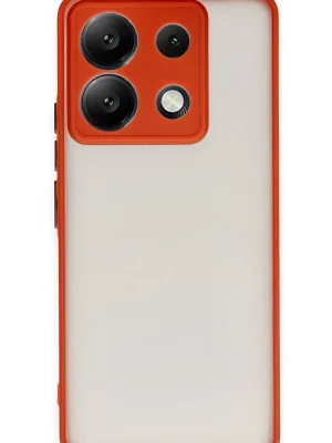 Newface Xiaomi Redmi Note 13 Pro 5G Kılıf Montreal Silikon Kapak - Kırmızı
