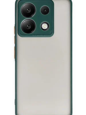 Newface Xiaomi Redmi Note 13 Pro 5G Kılıf Montreal Silikon Kapak - Yeşil