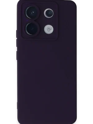 Newface Xiaomi Redmi Note 13 Pro 5G Kılıf Nano içi Kadife Silikon - Mor