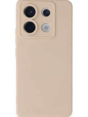 Newface Xiaomi Redmi Note 13 Pro 5G Kılıf Nano içi Kadife Silikon - Pudra