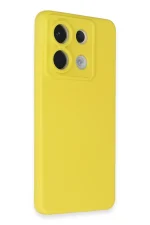 Newface Xiaomi Redmi Note 13 Pro 5G Kılıf Nano içi Kadife Silikon - Sarı - Görsel 2