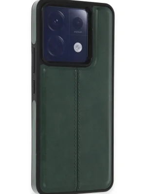 Newface Xiaomi Redmi Note 13 Pro 5G Kılıf Ozzi Kapak - Koyu Yeşil