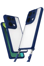 Newface Xiaomi Redmi Note 13 Pro 5G Kılıf Penta Silikon Kılıf - Lacivert